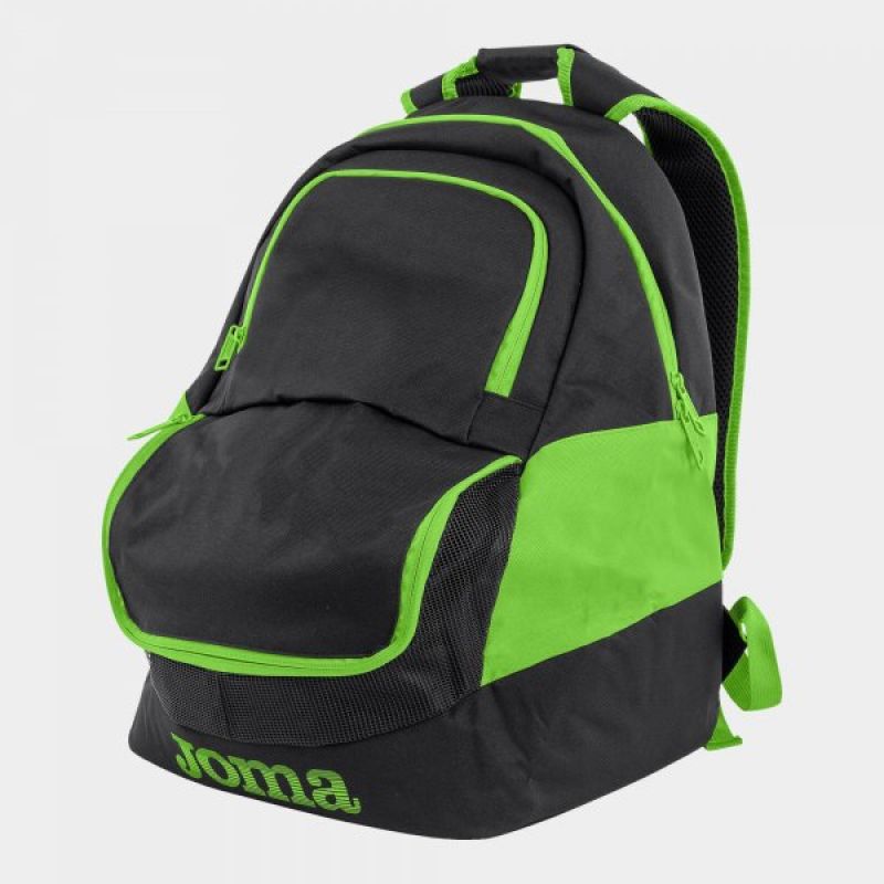 BACKPACK DIAMOND II BLACK-FLUOR GREEN