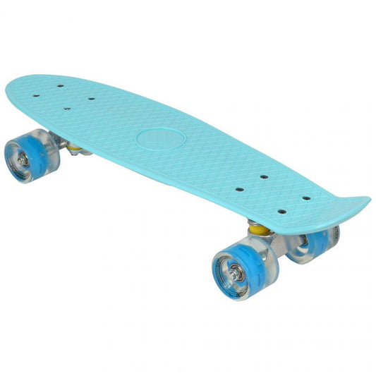 Plastic skateboard 22" Led Enero blue 1007366