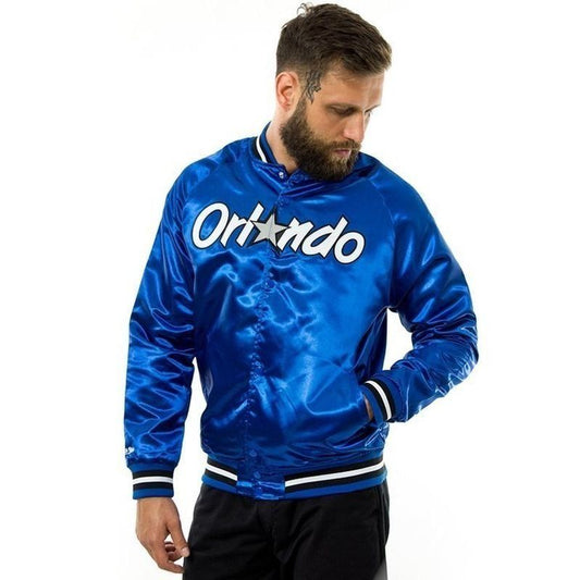 Mitchell &amp; Ness NBA Orlando Magic Lightweight Jacket M STJKMG18013-OMAROYA1