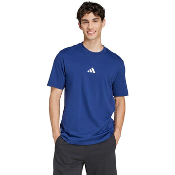 Men's adidas Essentials Small Logo Single Jersey T-shirt blue JF1093