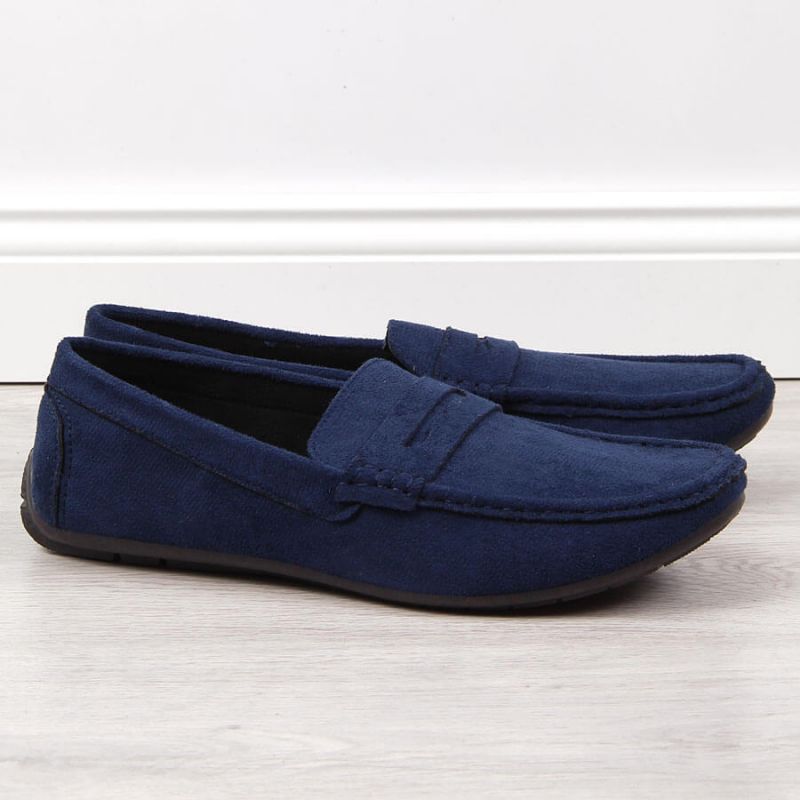 Slip on loafers NEWS M EVE340B navy blue