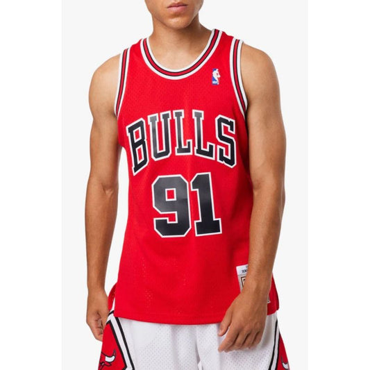 Mitchell &amp; Ness Chicago Bulls NBA Dennis Rodman T-shirt M SMJYGS18154-CBUSCAR97DRD