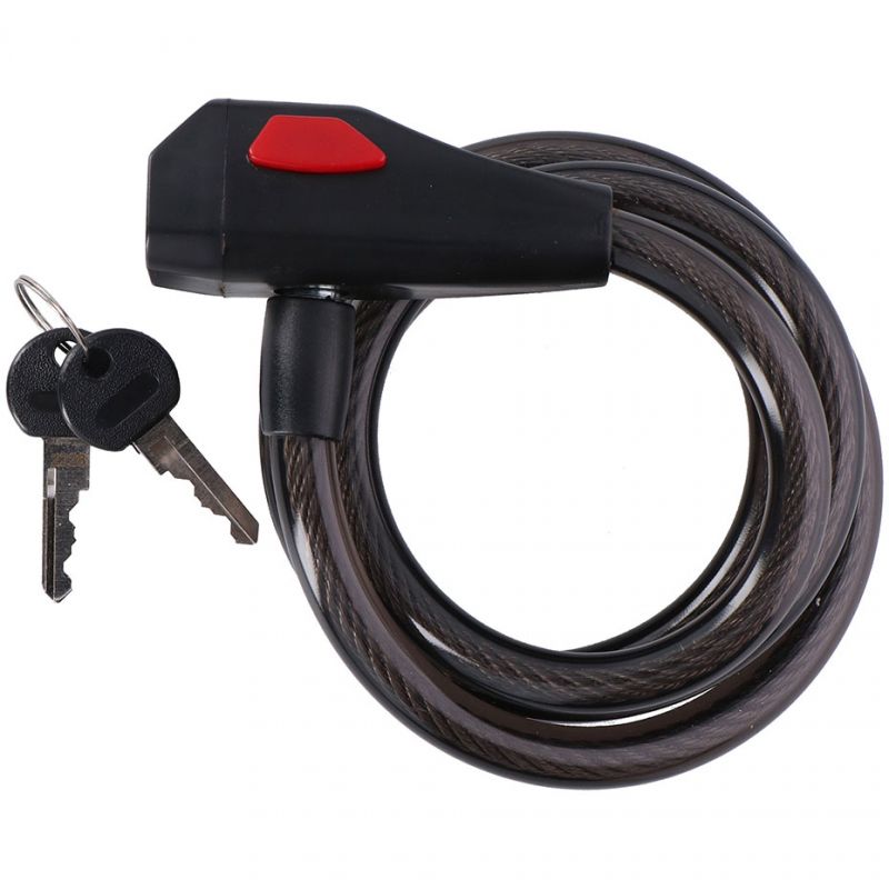 Dunlop spiral cable lock bicycle lock 12 mm 150 cm ST 75570