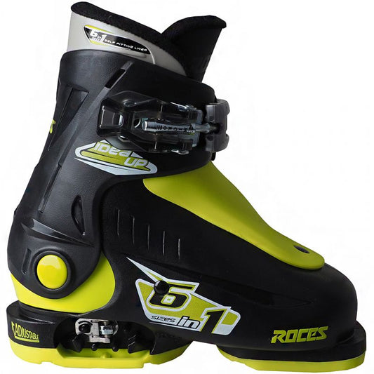 Roces Idea Up Ski Boots Black and Lime Jr 450490 18