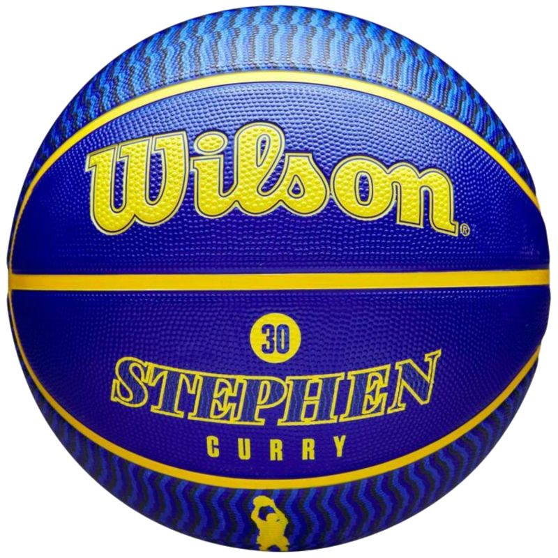 Wilson NBA Player Icon Stephen Curry ball for basket WZ4006101XB7