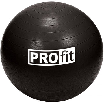 PROfit 85cm black gym ball with pump DK2102