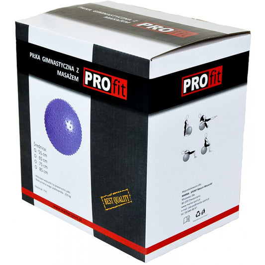PROFIT Gymnastics Ball with Massage 55cm Purple DK 2104
