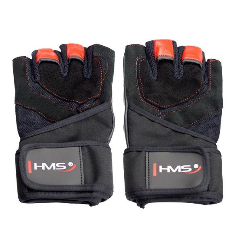 Black/Red HMS RST01 rS Gym Gloves