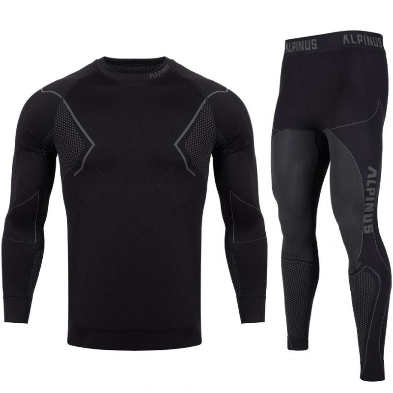 Alpinus Active Base Layer Set black and gray thermal underwear M GT43257