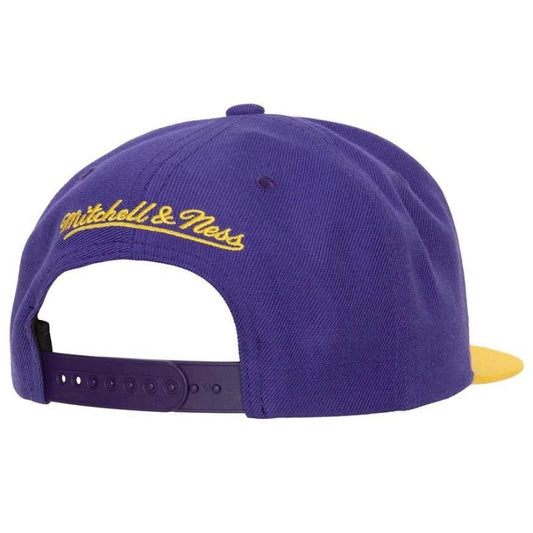 Mitchell &amp; Ness NBA Los Angeles Lakers NBA Team 2 Tone2.0 Snapback NBA Lakers Cap HHSS3264-LALYYPPPPRYW