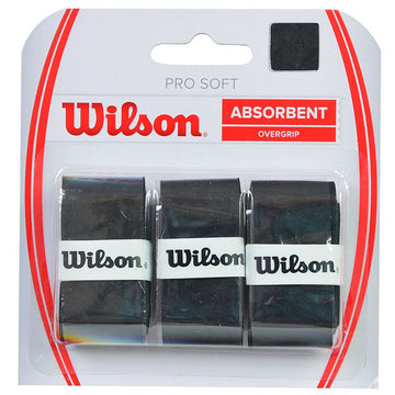 Wilson Pro Soft Absorbent Overgrip Black /3pcs/ /WRZ4040