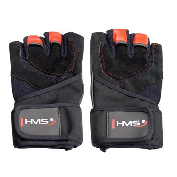 Black/Red HMS RST01 rL Gym Gloves