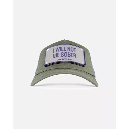 JOHN HATTER & CO I WILL NOT DIE SOBER RUBBER R-1054-U00