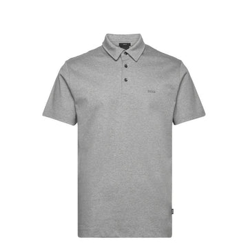 BOSS Palosh 30 Silver Slim Fit Men's Polo Shirt Gray (50471335-041)