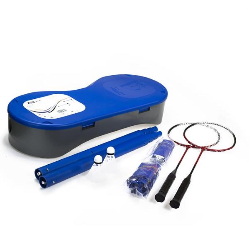 Set of 2 rackets + badminton net + tennis net ZSB 2in1