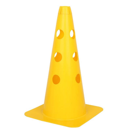 Cone with holes 37.5 cm yellow