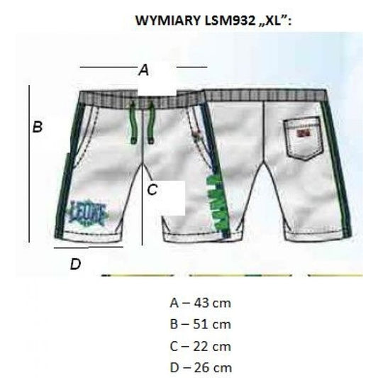 LEONE LSM932/S16 men's shorts white "XL"