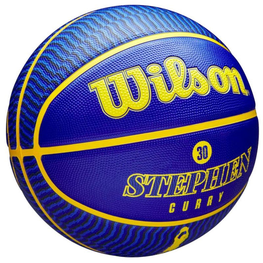 Wilson NBA Player Icon Stephen Curry ball for basket WZ4006101XB7
