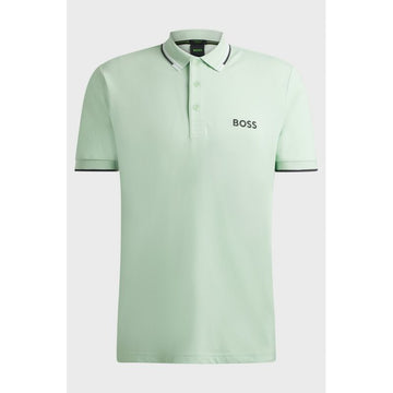 Boss Paddy Pro Open Green Men's Regular Fit Polo Shirt (50469102-388)