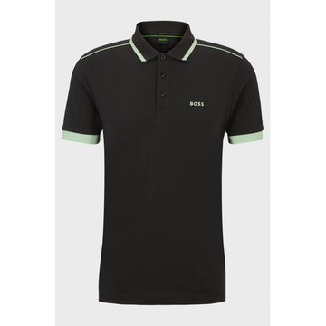 BOSS Paddy 1 Charcoal Regular Fit Men's Polo Shirt Black (50512995-016)