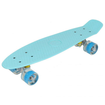 Plastic skateboard 22" Led Enero blue 1007366