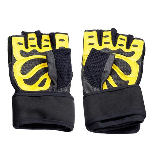 Gym Gloves Black/Yellow HMS RST01 size XXL