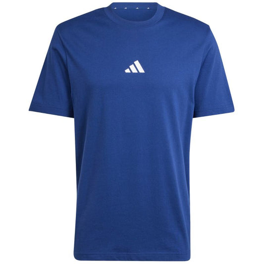 Men's adidas Essentials Small Logo Single Jersey T-shirt blue JF1093