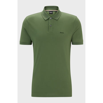 BOSS Pallas Open Green Regular Fit Men's Polo Shirt (50468301-381)