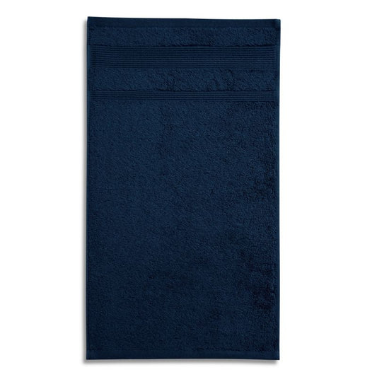 Small unisex towel Organic (GOTS) (navy blue)