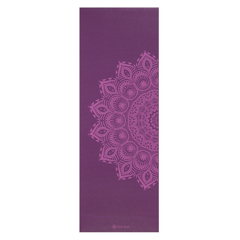 Purple Mandala yoga mat 6mm GAIAM 62202