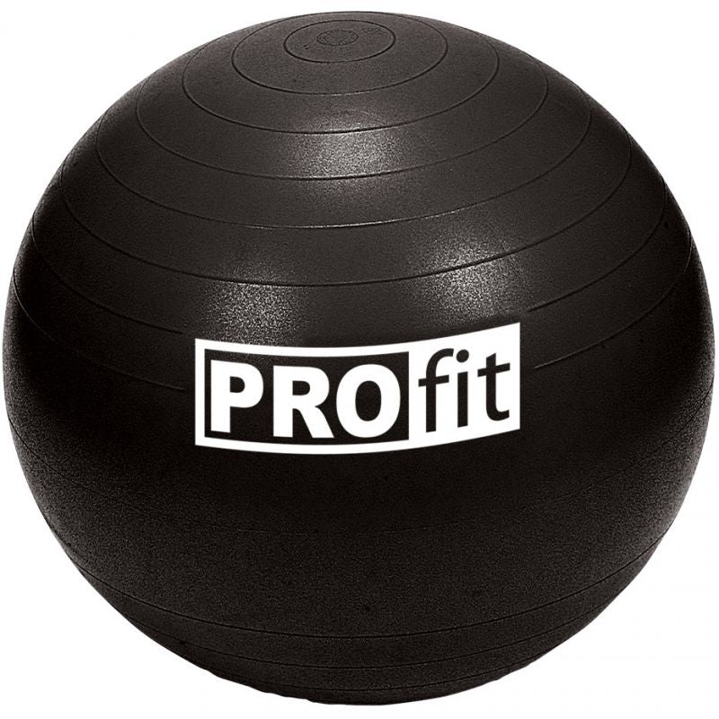 PROfit Gymnastics Ball 75cm Black with Pump DK2102