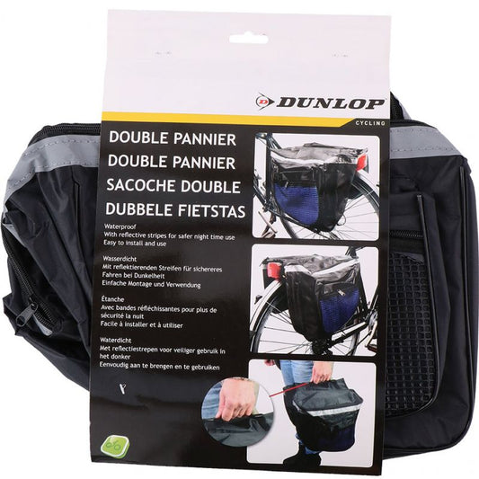 Dunlop 2ass PES Bike Rack Bag 30x26x10cm 600D SL 27890